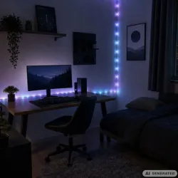Taśma led rgb 5m usb 5v pilot aplikacja music sync dekoracyjna pasek-5907451391976