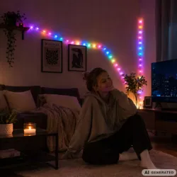 Taśma led rgb 5m usb 5v pilot aplikacja music sync dekoracyjna pasek-5907451391976