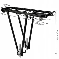 Bagażnik rowerowy tylny do roweru na zakupy aluminium 35kg uniwersalny-5907451380024