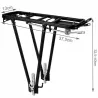 Bagażnik rowerowy tylny do roweru na zakupy aluminium 35kg uniwersalny-5907451380024