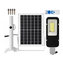 Lampa solarna 1600w z czujnikiem zmierzchu zewnętrzna uliczna pilot-5907451379561