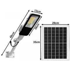 Lampa solarna 1600w z czujnikiem zmierzchu zewnętrzna uliczna pilot-5907451379561