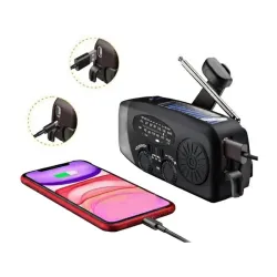 Radio latarka akumulatorowe solarne dynamo na korbkę powerbank usb-5907451380437
