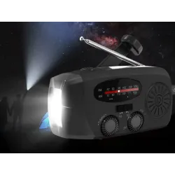 Radio latarka akumulatorowe solarne dynamo na korbkę powerbank usb-5907451380437