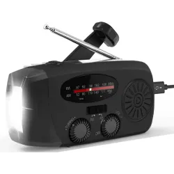 Radio latarka akumulatorowe solarne dynamo na korbkę powerbank usb-5907451380437