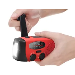 Radio latarka akumulatorowe solarne dynamo na korbkę powerbank usb-5907451380444
