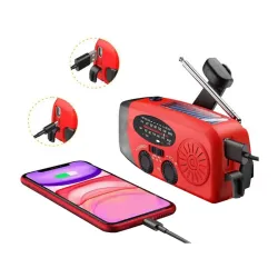 Radio latarka akumulatorowe solarne dynamo na korbkę powerbank usb-5907451380444
