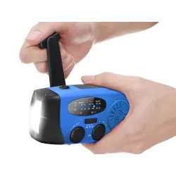 Radio latarka akumulatorowe solarne dynamo na korbkę powerbank usb-5907451380451