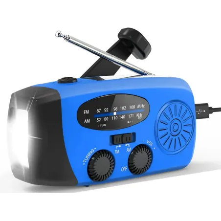 Radio latarka akumulatorowe solarne dynamo na korbkę powerbank usb-5907451380451