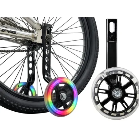Kółka boczne do roweru dziecięcego diody koła rowerowe świecące 12-16"-5907451380017