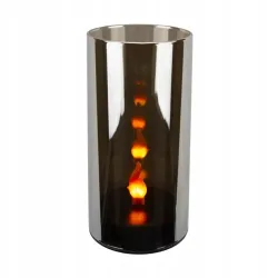 Lustrzana świeca LED 15x7cm żywy płomień w osłonie z efektem 3D 3xAAA-5903288397167