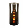 Lustrzana świeca LED 15x7cm żywy płomień w osłonie z efektem 3D 3xAAA-5903288397167