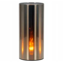 Lustrzana świeca LED 15x7cm żywy płomień w osłonie z efektem 3D 3xAAA-5903288397167
