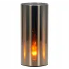 Lustrzana świeca LED 15x7cm żywy płomień w osłonie z efektem 3D 3xAAA-5903288397167