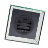 Lampion znicz LED lustrzany 3D piramida z żywym płomieniem 20 cm-5900202671808