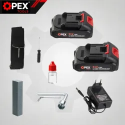 Zestaw 3w1 piła 6" akumulatorowa wysięgnik sekator 2x AKU 21v-5907451391907