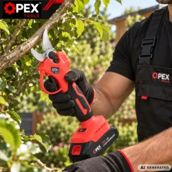 Zestaw 3w1 piła 6" akumulatorowa wysięgnik sekator 2x AKU 21v-5907451391907