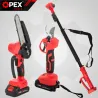 Zestaw 3w1 piła 6" akumulatorowa wysięgnik sekator 2x AKU 21v-5907451391907