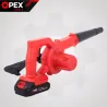 Dmuchawa akumulatorowa do liści śniegu grilla ogrodowa 150w worek 21v-5907451391778