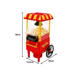 Maszyna maszynka urządzenie do popcornu retro 1200w beztłuszczowa-5907451389867