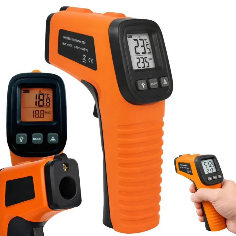 Pirometr termometr laserowy bezdotykowy -50 +550°c miernik temperatury-5907451387276
