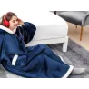 Ciepła bluza koc duża oversize gruba miękka z kapturem szlafrok długa xxl-5907451366141