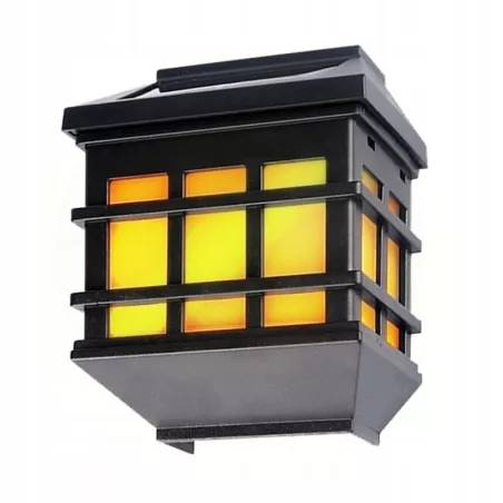 Lampka ozdobna kinkiet solarny z efektem płomienia ogrodowa zewnętrzna-5903002033449