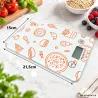 Waga kuchenna elektroniczna szklana precyzyjna dotykowa 5kg 1g tara lcd-5907451392379