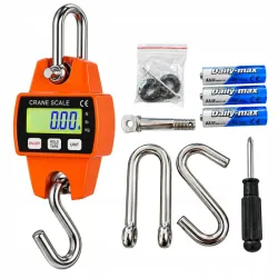 Waga hakowa elektroniczna dźwigowa przemysłowa wisząca bagażowa 300kg lcd-5907451392522