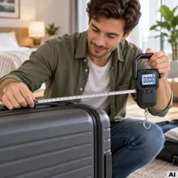 Waga cyfrowa bagażowa wędkarska turystyczna lcd 50kg 10g z miarką 160cm-5907451392454