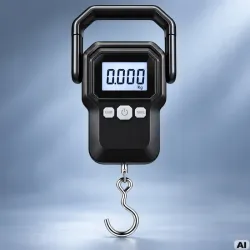 Waga cyfrowa bagażowa wędkarska turystyczna lcd 50kg 10g z miarką 160cm-5907451392454