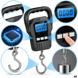 Waga bagażowa wędkarska hakowa cyfrowa podróżna lotnicza lcd 50kg 10g-5907451392447