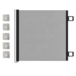 Bramka zabezpieczająca dla psa siatka ochronna 80x150 cm rozsuwana barierka-5907451385142