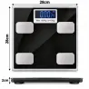 Waga łazienkowa elektroniczna analityczna bluetooth 180kg smart aplikacja-5907451392355