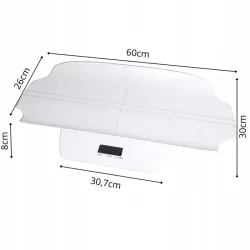 Waga elektroniczna lcd dla niemowląt dzieci z miarką 60 cm do 100 kg-5907451392317