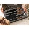 Zestaw noży kuchennych 4 noże nożyczki obieraczka do mięsa warzyw stalowe-5907451383667