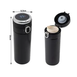 Termos kubek termiczny do kawy z ustnikiem 400ml wyświetlacz temperatury-5907451381533