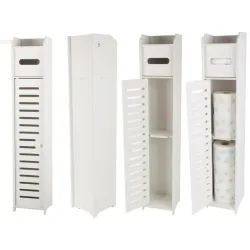 Szafka łazienkowa słupek regał organizer na papier-5907451348819