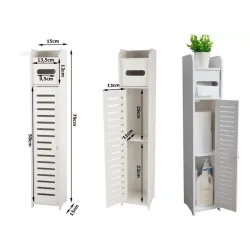 Szafka łazienkowa słupek regał organizer na papier-5907451348819