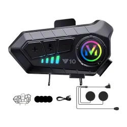 Interkom motocyklowy bluetooth y10 dla motocyklistów asystent głosowy-5907451385630