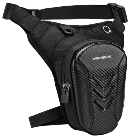 Wodoodporna torba motocyklowa na nogę udo biodro rowerowa carbon saszetka-5907451394281