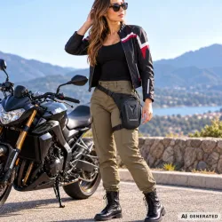 Torba na nogę motocyklowa twarda skorupa regulowana rowerowa wodoodporna-5907451394267