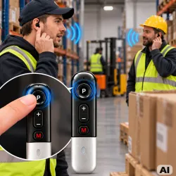Interkom mini krótkofalówka walkie talkie słuchawka mikrofon klips usb-5907451393918