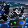 Interkom motocyklowy y8x mesh bluetooth do kasku 8 osób music sharing-5907451393895