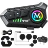 Interkom motocyklowy u10 2x bluetooth do kasku z mikrofonem rgb usb-c-5907451393888