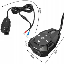 Ładowarka motocyklowa usb-a & usb-c 54w bluetooth na kierownicę motor-5907451393949