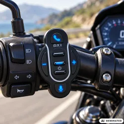 Pilot bluetooth bezprzewodowy kontroler do interkomu motocyklowego ipx6-5907451393932