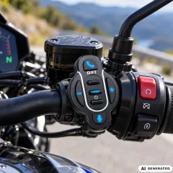 Pilot bluetooth bezprzewodowy kontroler do interkomu motocyklowego ipx6-5907451393932