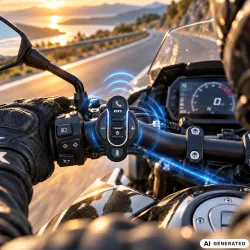 Pilot bluetooth bezprzewodowy kontroler do interkomu motocyklowego ipx6-5907451393932