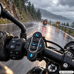 Pilot bluetooth bezprzewodowy kontroler do interkomu motocyklowego ipx6-5907451393932